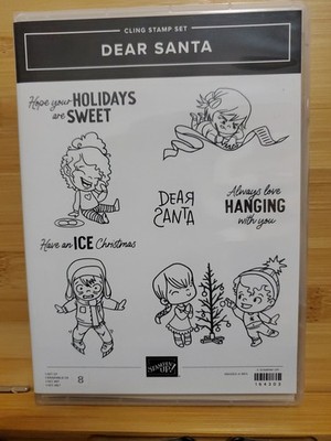Stampin UP Cling Stamp Dear Santa