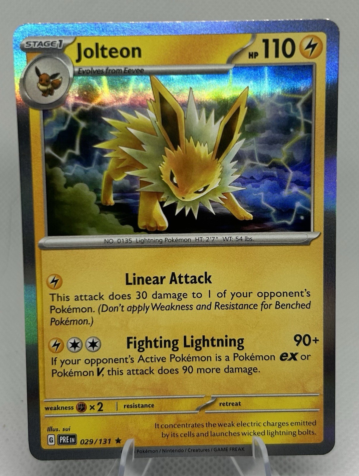 Jolteon - SV: Prismatic Evolutions 029/131 - Pokemon TCG - NM - Holo Rare