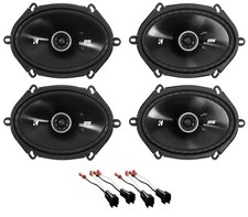 Kicker 6x8" Front Rear Factory Speaker Replacement Kit For 2004-2006 Ford F-150