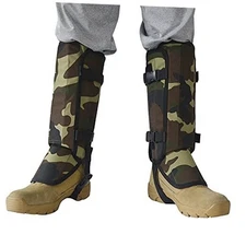 Snake Proof Leg Gaiters, Waterproof 1000D Oxford, Military Green Camo