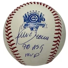 Julio Franco Signed 1990 All Star Game Baseball w/ 90 ASG MVP JSA Witness COA