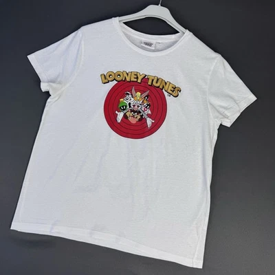 Looney Tunes T-Shirt Gr. M Weiß Bugs Bunny Vintage Herren Damen Comic Shirt - Bild 1 von 4