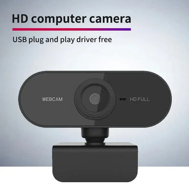 Generic Webcam PC Full HD with Microphone USB Plug and Play for Zoom and Teams