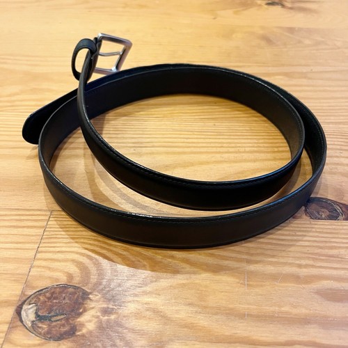 Ralph Lauren Polo Belt Mens 50 Black Leather Dressy Pony Logo Preppy Classic - Picture 3 of 12