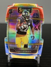 Najee Harris 2021 Select Die-Cut Concourse Red, White & Blue Prizm RC Rookie