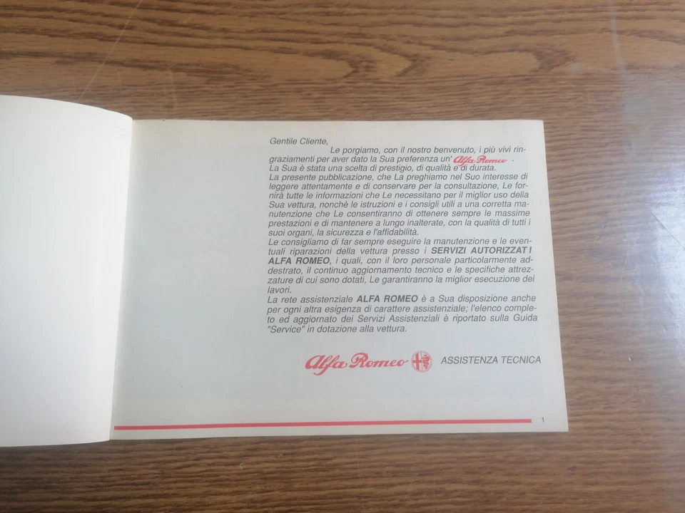 alfa romeo 33 td intercooler libretto libro manuale uso e manutenzione book - Immagine 2 di 4
