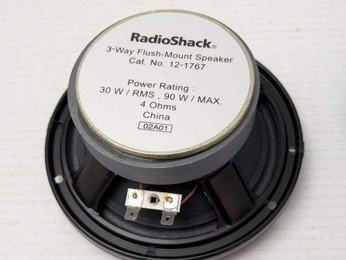 Radio d'epoca 5 1/4" Shack (12-1767) altoparlante 3 vie incasso 90W max 30W RMS - Foto 6 di 8