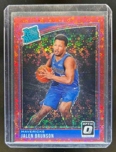 2018-19 Donruss Optic Jalen Brunson Fast Break Red RC #69/85 Mavericks