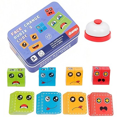 Face Changing Magic Cube Spiel - 3D Puzzle pädagogisches Spielzeug Für Kinder
