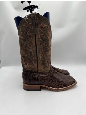 #ad Men’s Horse Power by Anderson Bean Nile Croc Print Western Boots Size 10.5EE $100.00