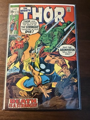 THE MIGHTY THOR # 178 - DEATH IS A STRANGER-THE ABOMINATION-JANE FOSTER