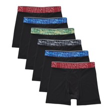 Hanes Boys Underwear Boxer Briefs Pack 6 pack Hanes Moves X temp Boxer Brief