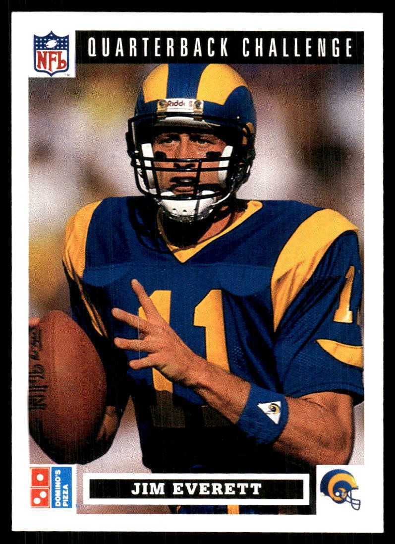 Jim Everett 1991 Upper Deck Domino's The Quarterbacks #13 Rams FREE SHIPPING