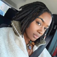 100 Real Human Hair Loc Extensions Full Handmade Permanent Locs For Women Me...