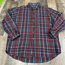 Vintage Pendleton Shirt Mens Large Flannel Wool Plaid Made in USA