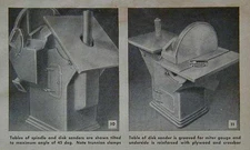 Large Combination Disk & Spindle Sander 1950 How-To Build it PLANS