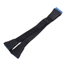 Motherboard USB 3.0 19PIN Header 1to2 Extension Splitter Cable 19Pin 20Pin2546