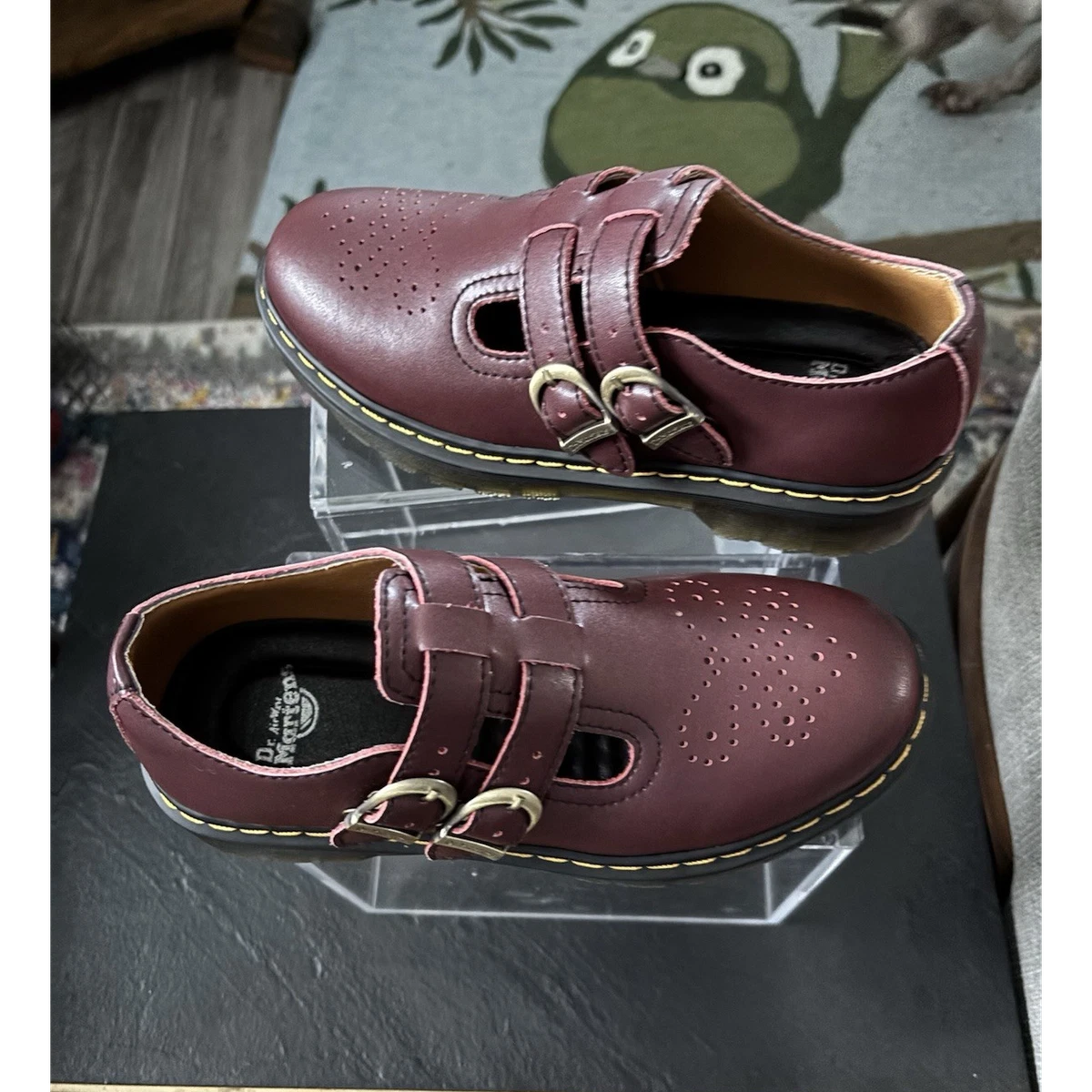 Dr. Martens Double Strap Mary Jane Loafers EU 38 US 7.5 Blush Pink Leather Shoes Dr. Martens Dr. Martens 8065 J Pink Patent Leather Mary Jane  main image 2