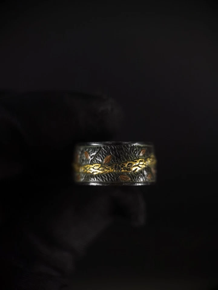 Corda mágica tipo japonês fúchi único para período Wakzashi Edo antigo F154 - Imagem 2 de 4