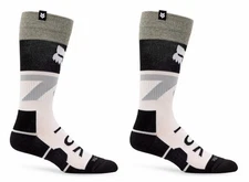 New Fox Racing Adult Black 360 TINE Thick Coolmax Socks For MX & Off-Road Riding