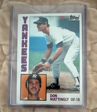 Topps 1984 Rookie Don Mattingly #8 New York Yankees Baseball Card