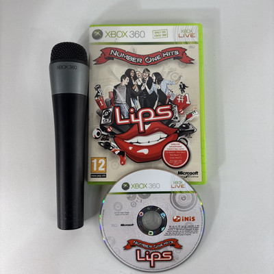 Microsoft Xbox 360 Lips Lips Number One Hits + kabelloses Mikrofon