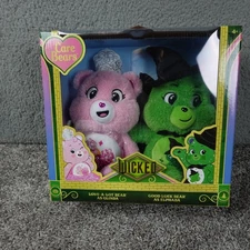 Wicked x Care Bears Love-a-Lot Bear Glinda & Good Luck Elphaba Set of 2