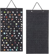 Hanging Brooch Pin Organizer Felt Display Board Holds Up to 96 Pins Medium