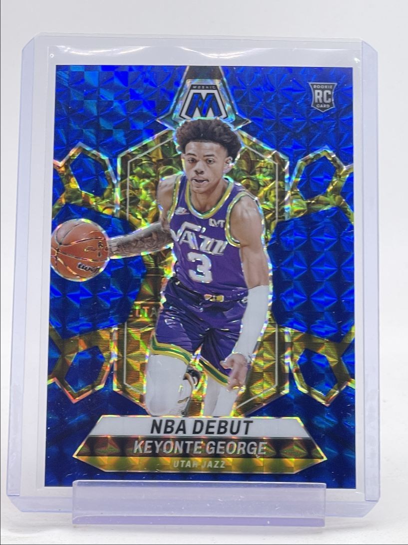 KEYONTE GEORGE 2023-24 MOSAIC NBA DEBUT ROOKIE BLUE MOSAIC RC /199 Q3464