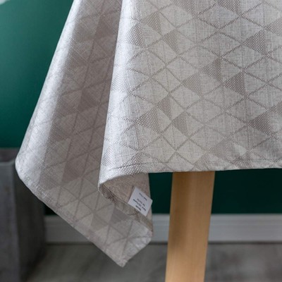 100% Waterproof Oilproof Spill Proof Stain Resistant Wipe Clean Tablecloth Ru...