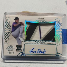 ⚾ 2021 Leaf Trinity Baseball Joe Rock XRC Auto Patch Card #PA-JR1 🔥 86/99