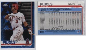 2019 Topps Chrome Blue Refractor /150 Albert Pujols #27