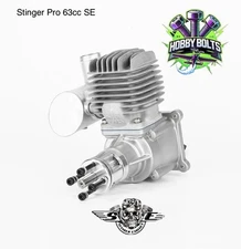 STINGER PRO 63cc SE Model RC Airplane Two Stroke Gas Engine. RCGF, Hobby Bolts