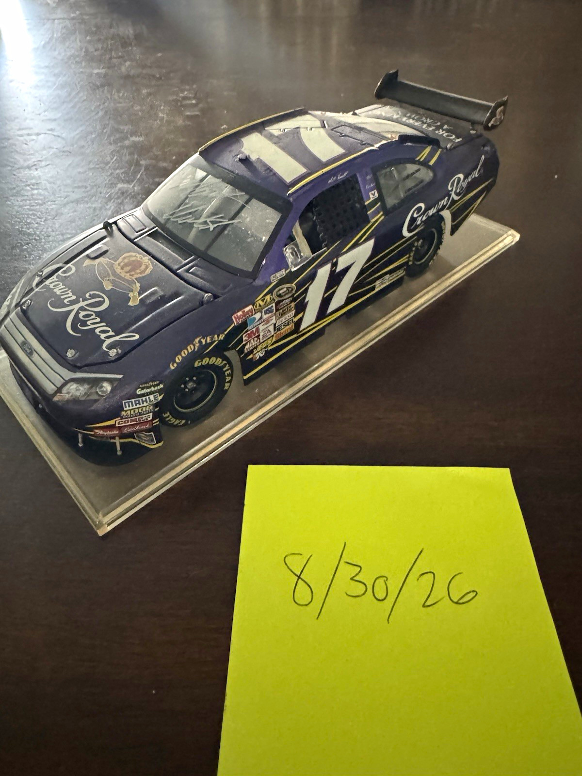 Crown Royal Purple #17 Ford Fusion Matt Kenseth Signature
