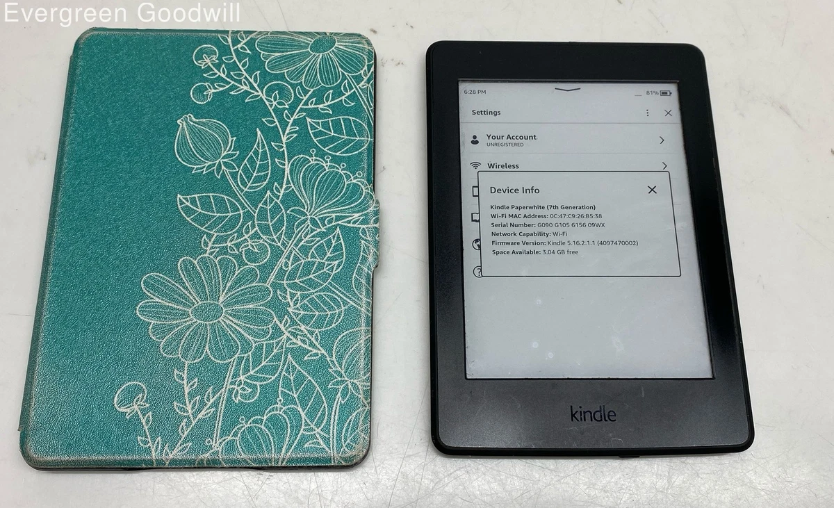 Amazon Kindle Paperwhite (7th Generation) 4 GB eBook Readers for
