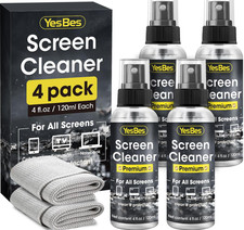 Screen Cleaner Spray 16oz 4x4oz Kit for TV Laptop Phone Monitor  2 Microfiber