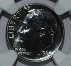 1964 10C Silver Roosevelt Dime - NGC PF67