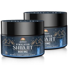 Ajoblanco 800mg Himalayan Shilajit Resin - Pure Organic 85+ Trace Minerals