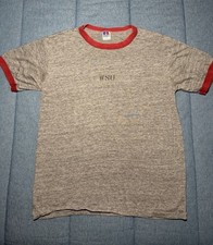 Vintage Russell Athletic Washington State University Gray Ringer Tshirt Size M
