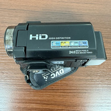 Full HD Handheld Video Camcorder 16x Zoom 3.0" LCD MicroSD USB Black with stand