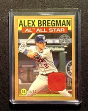 2021 Topps - 1986 Topps All-Star Relic Alex Bregman #86ASRAB Gold /50 (MEM)