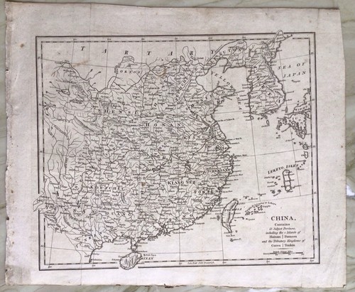 Antique Map of China Robert Wilkinson 1809 Rare Korea Taiwan - Picture 3 of 9