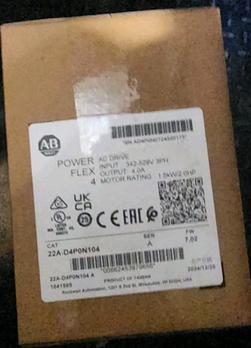 Allen Bradley 22A-D4P0N104 22AD4P0N104 POWERFLEX