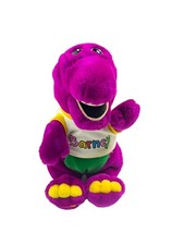 Vintage Barney Dakin Plush Purple Dinosaur Stuffed Animal 12" 1992 Lyons T-Shirt