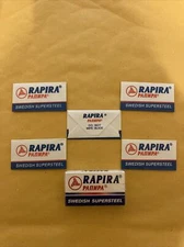 5 Double Edge Razor Blades, RAPIRA Swedish Supersteel