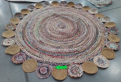 BEIGE MULTI 8'-0'' x 8'-0'' Broken Thread Rug Reduced Price 1172767481 CAP201B-8R
