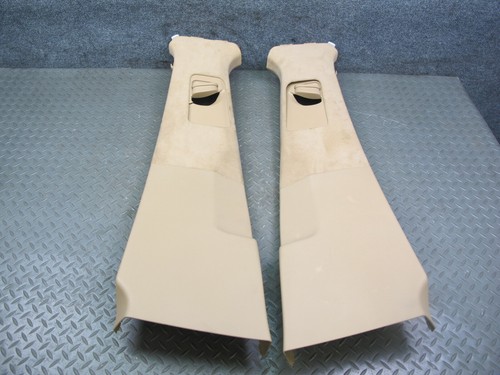 2011-2018 PORSCHE CAYENNE 958 LEFT & RIGHT CENTER UPPER B PILLAR TRIM PANEL SET - Picture 1 of 24