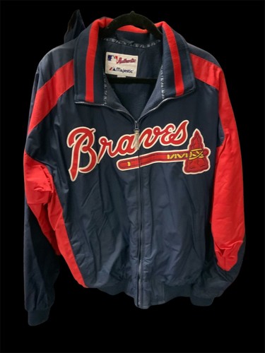 Vintage Majestic Atlanta Braves Jacket Large Authentic Collections Beautiful - Picture 13 of 13