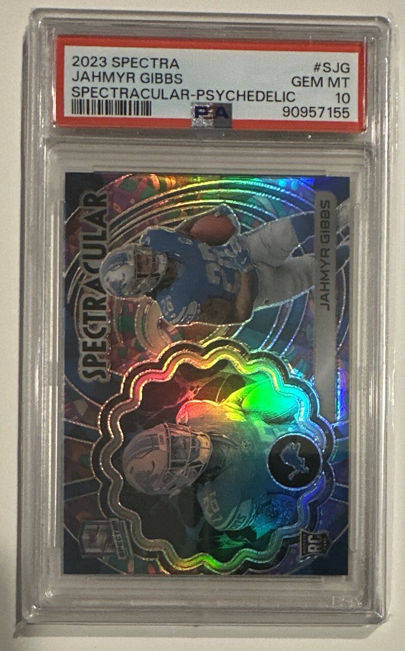 Jahmyr Gibbs Panini Spectra Spectracular #SJG Psychedelic