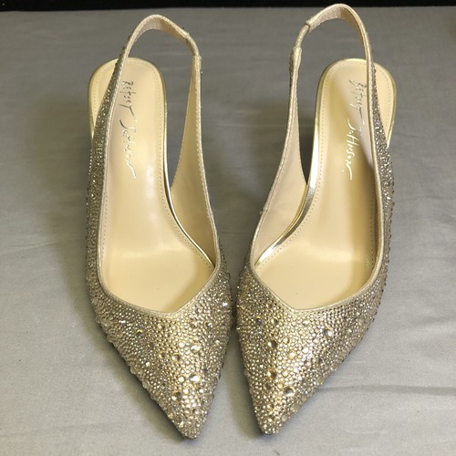 Betsey Johnson Womens Mya Heel Light Gold Size 6 M - Bild 11 von 11